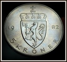 NORWEGEN 5 KRONER 1982