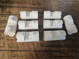 lego 93168 lot de 8 pièces White Cylinder 3 x 6 x 2 2/3