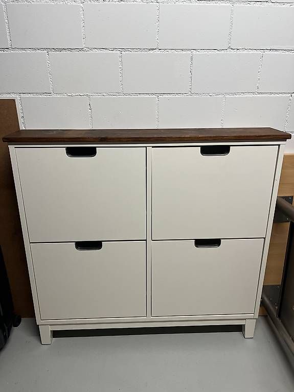 Ikea Commodes: IKEA STÄLL Schuhschrank mit massiver Eichenholz-Abdeckung – D'occasion à Zürich par mattbuergler