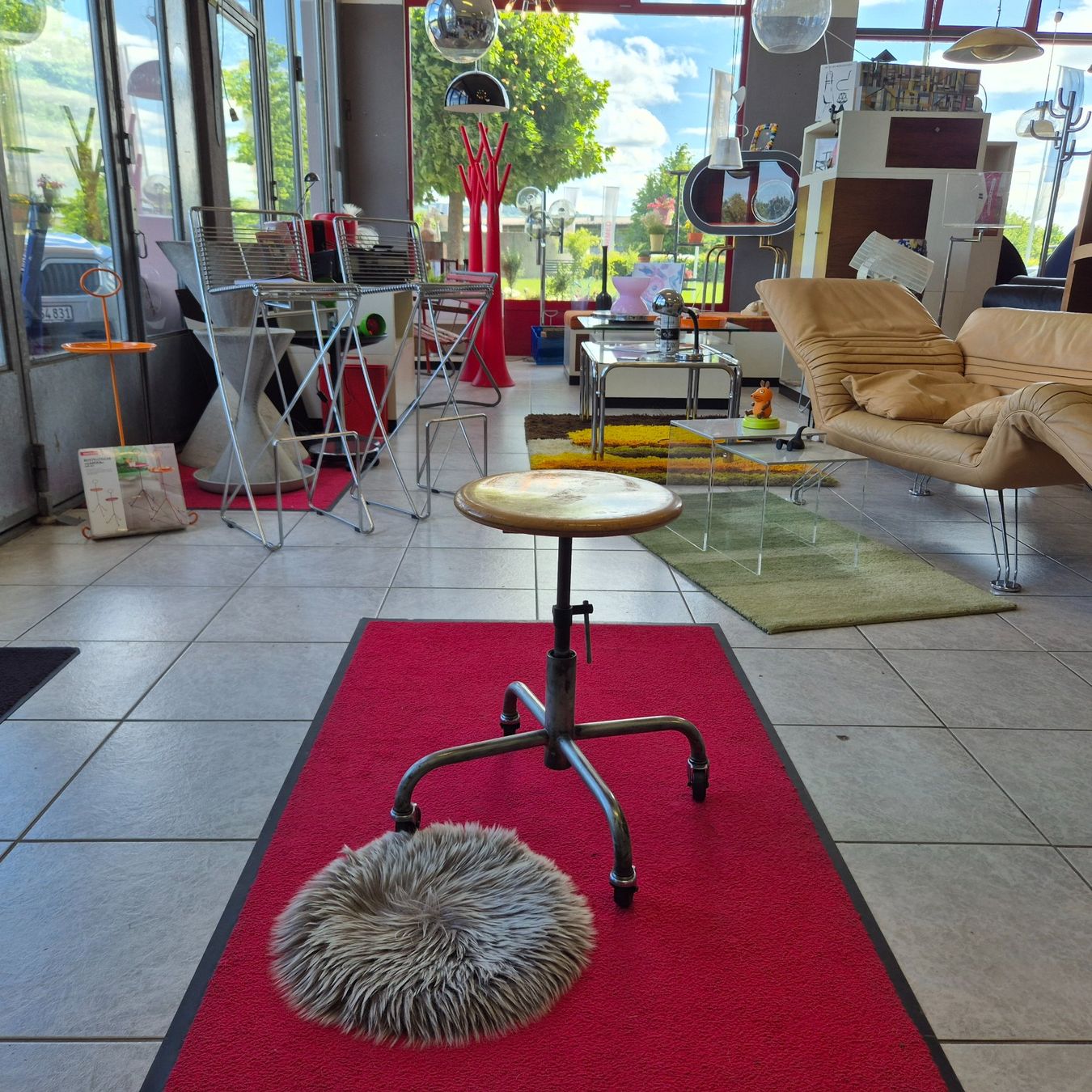 Sgabelli: Vintage Rollhocker Werkstatthocker Hocker Stool – Usato da Nottwil venduto da Wondewa-Shop 9
