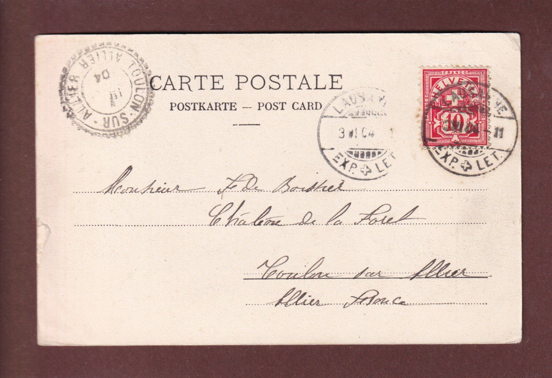 Cartes postales: DENTS DU MIDI - 1904 – D'occasion à Pully par nicecards-shop 1