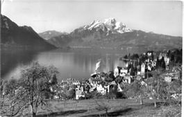 Weggis, mit Pilatus