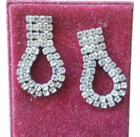 Ohrstecker Strass 1950er