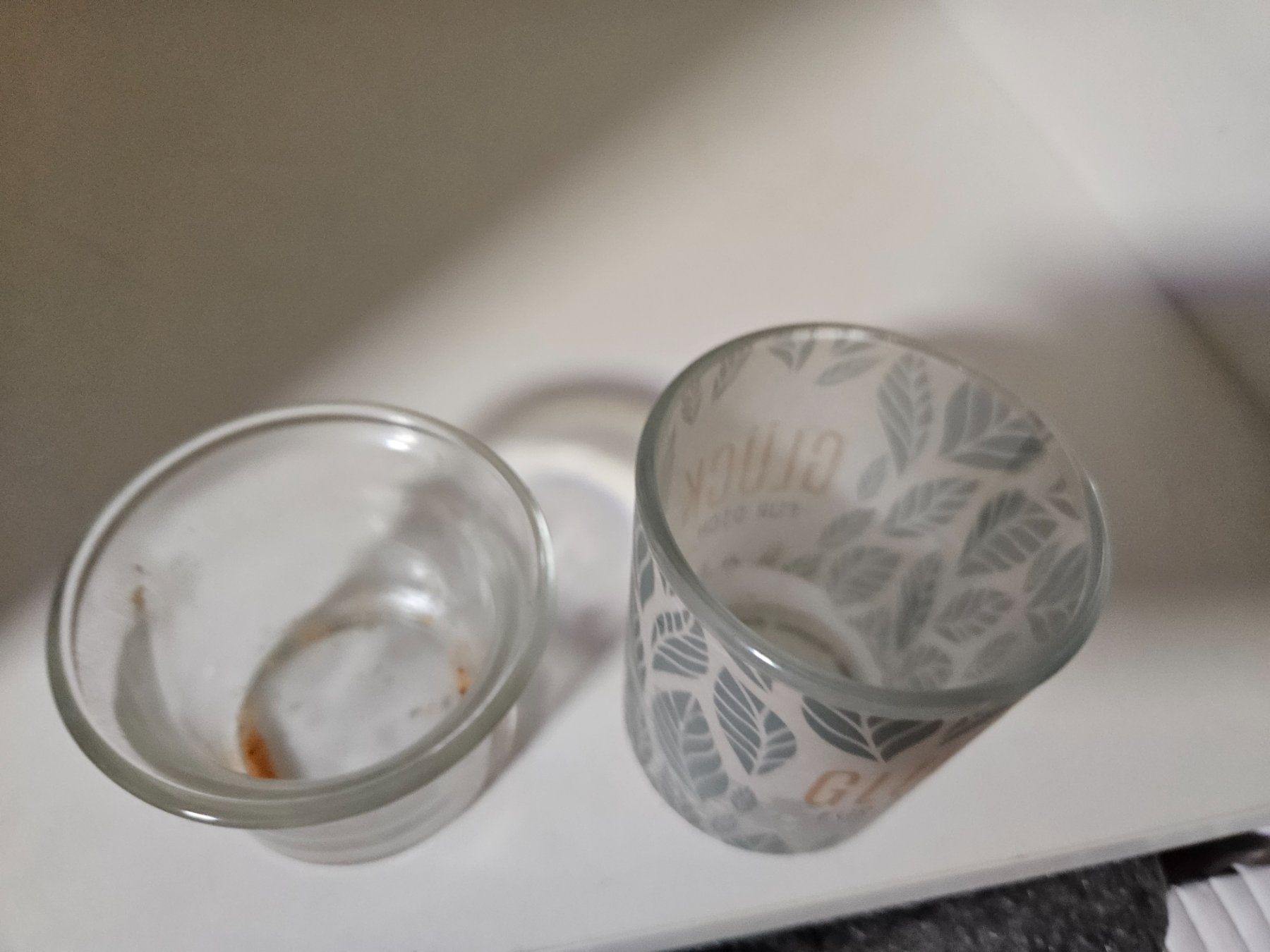 Portacandele: 5er Set Glas-Deko: Kerzenständer, Untersetzer – Usato da Horw venduto da Zedy01 2