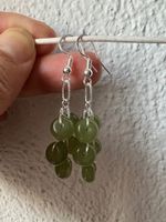 Sehr schöne Jade Ohrringe - 925 Silbe