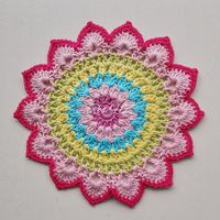 Mandala Gehäkelt 1.Stück Baumwolle 21cm