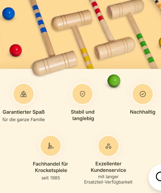 Giochi: GICO Krocket-Set mit Tasche. Neu! – Nuovo e nell'imballaggio originale da Brütten venduto da Acutis2006 9