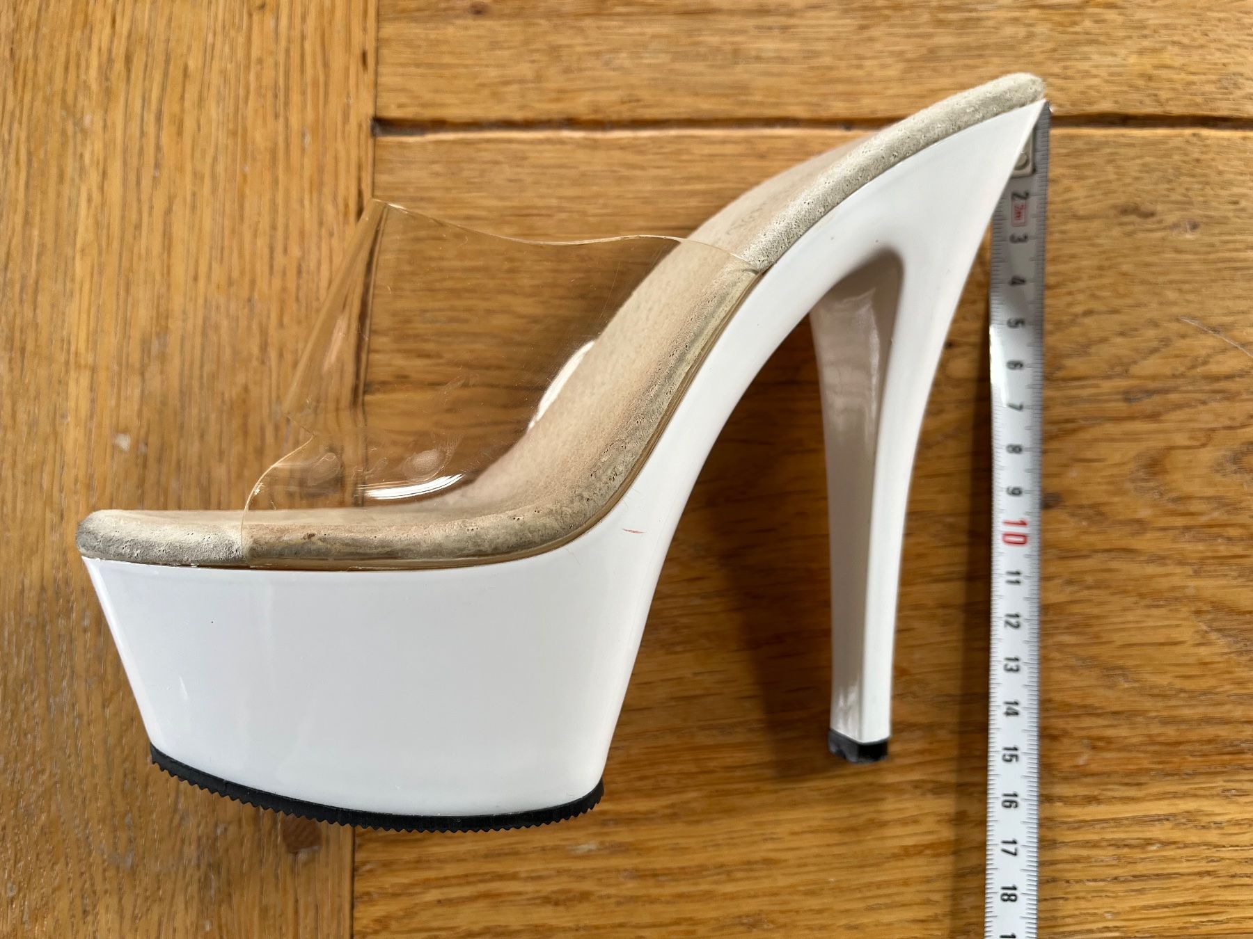 Scarpe da donna: Weisse High Heels, Tanzschuhe, Gr. 36 – Nuovo (secondo la descrizione) da Arbon venduto da KaSaBo 9