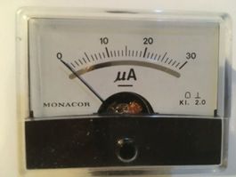 Drehspulinstrument 0-30 uA DC