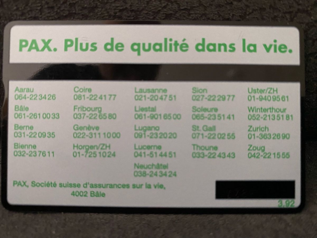 Schede telefoniche: P-Taxcard neuve  – Nuovo (secondo la descrizione) da Lausanne venduto da babacard10 1