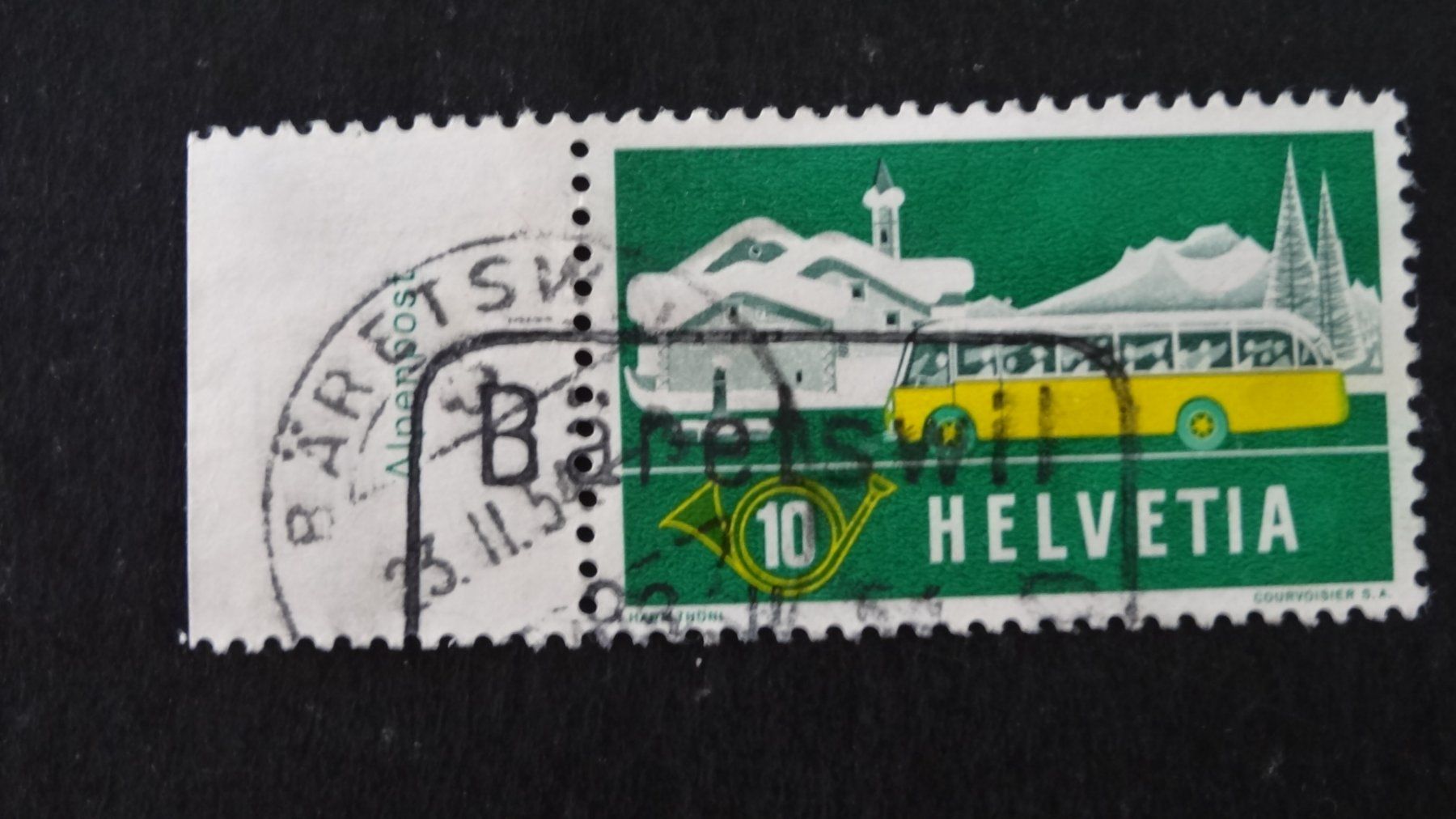 Tutti i francobolli: BÄRETSWIL  23.II.54   1 – Usato da Anwil venduto da larks