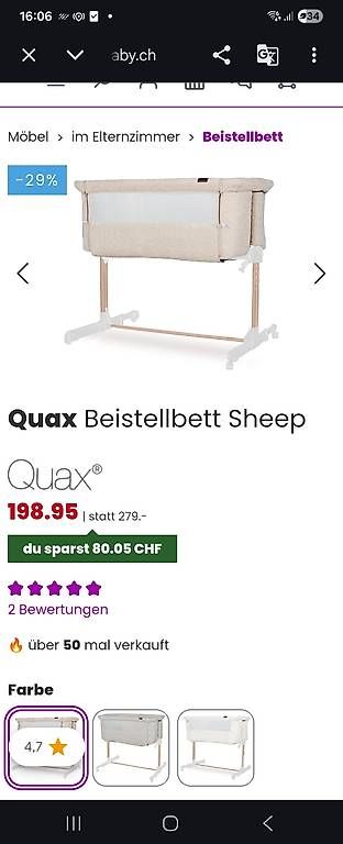 Quax Letti: Babybett Quax Sheep – Usato da Zürich venduto da Se_t75g 4