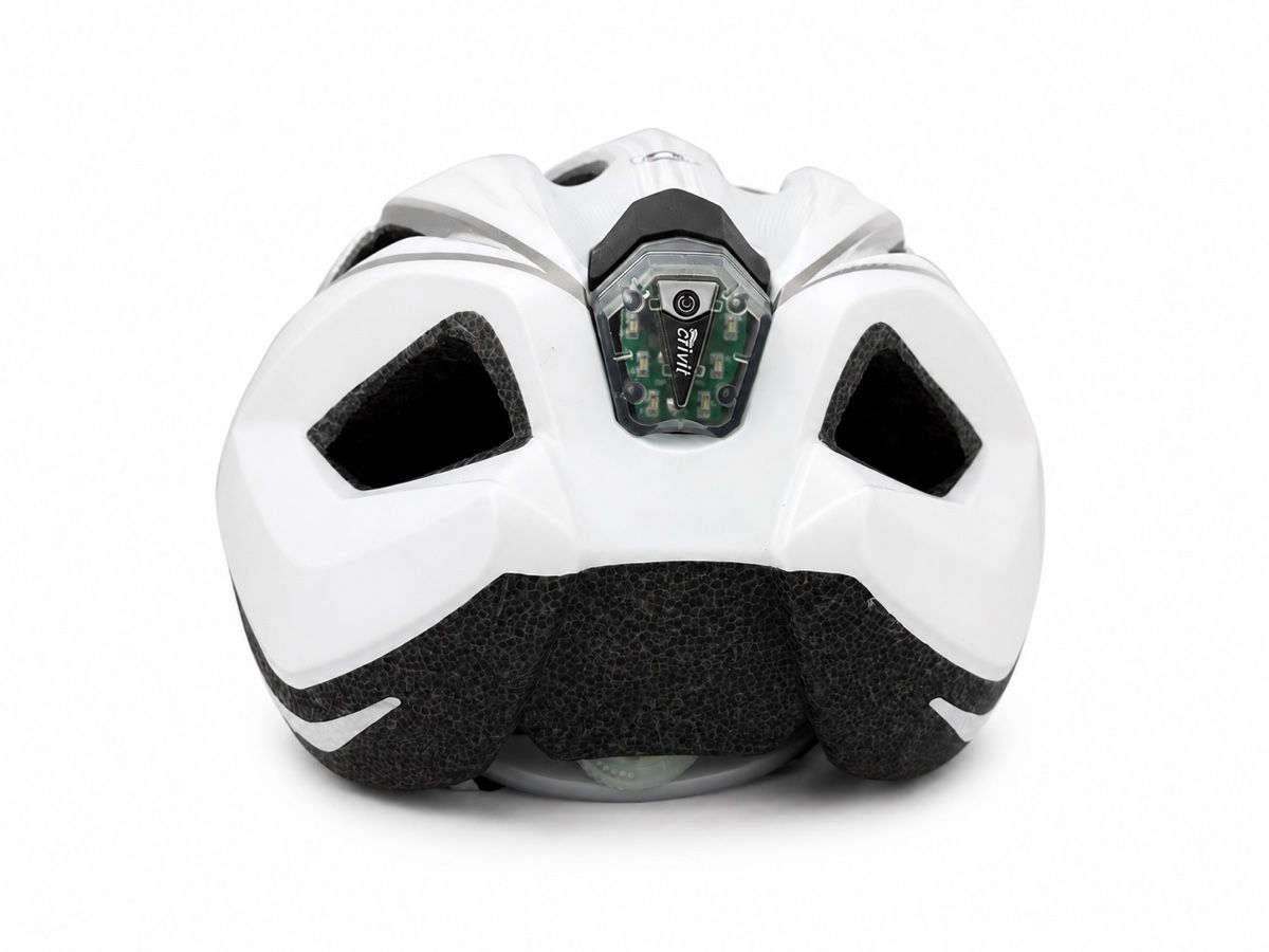 Caschi: Fahrradhelm mit LED Licht weiss Grösse  – Usato da Willisau venduto da aid_v56b 1