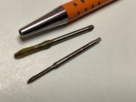 M1.5 x 0.35 Gewindebohrer, 2 Stück, neu von ESO Swiss