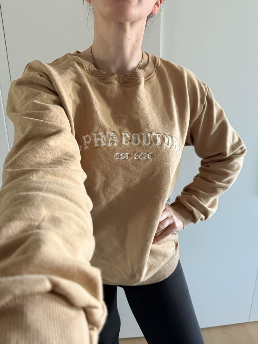 Maglioni & Felpe: Alpha Couture Beige braun hoodie senf Gr M Pullover  – Usato da Staad SG venduto da Chirrari 1