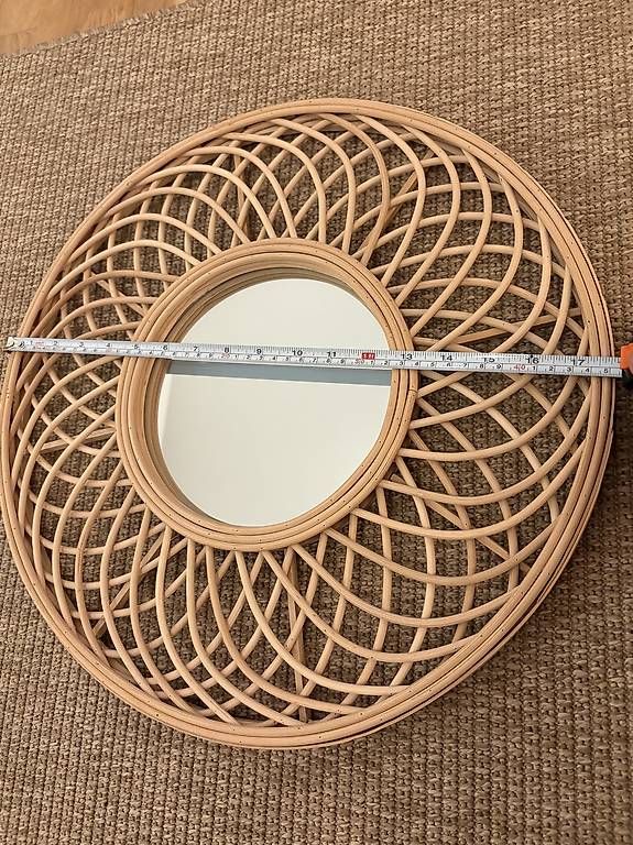 Specchi: Boho Rattan Sunburst Wall Mirror – Nuovo e nell'imballaggio originale da Basel venduto da seb_vk7r