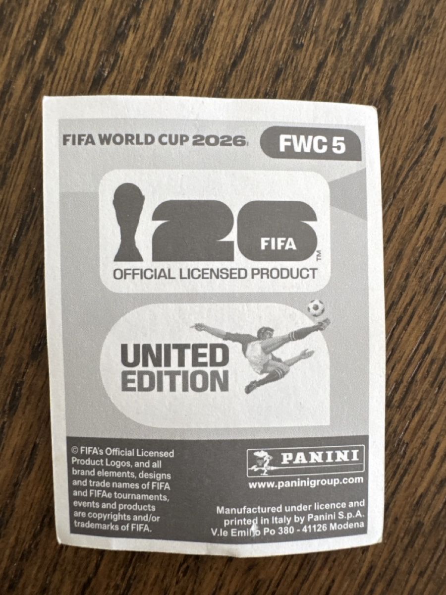 Sticker: FIFA World Cup 2026 Sticker Panini FWC 5 – Nuovo (secondo la descrizione) da Cologny venduto da dimitrius007 1