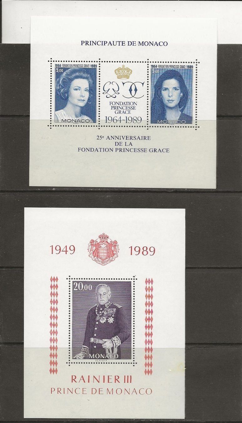 Tutti i francobolli: Monaco Année complète 1989 + blocs ** – Nuovo (secondo la descrizione) da Sion venduto da PierreP01 4