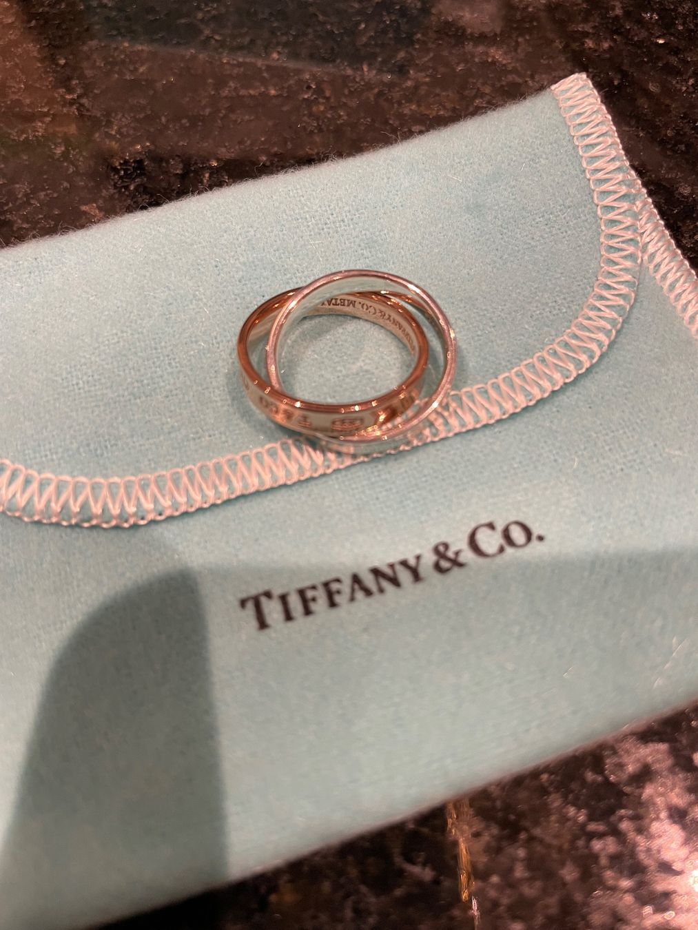 Tiffany & Co. Anelli: Tiffany & Co. Ring Roségold/Sterlingsilber – Nuovo (secondo la descrizione) da Baar venduto da Chrila3 1