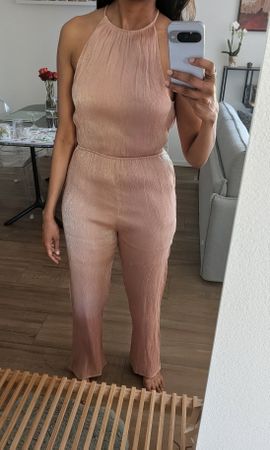 &Other Stories Champagne Pink Jumpsuit