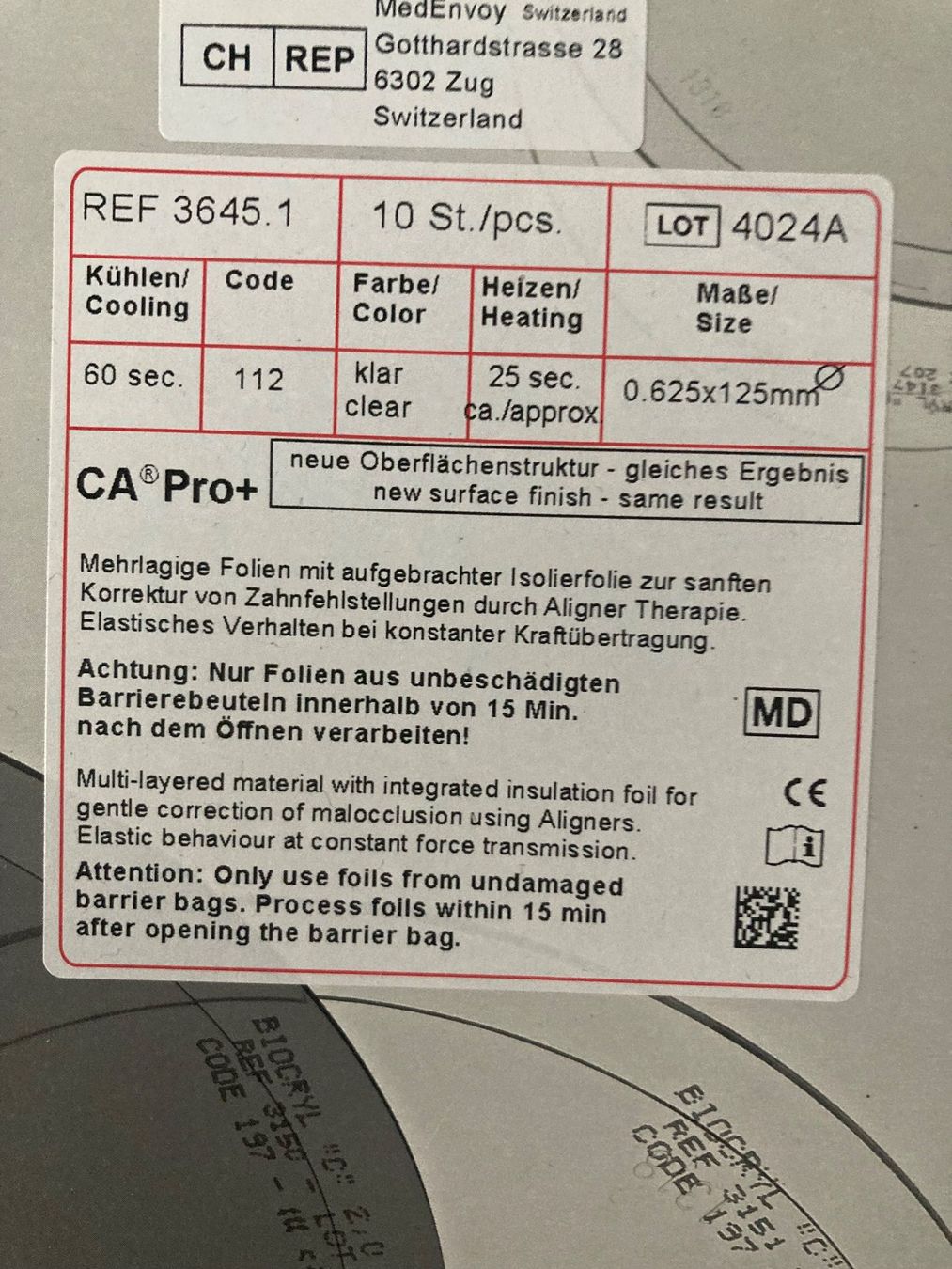 Folien: Scheu CA folien Original verpackt – Gebraucht aus Kaltbrunn von Silberkiste 1