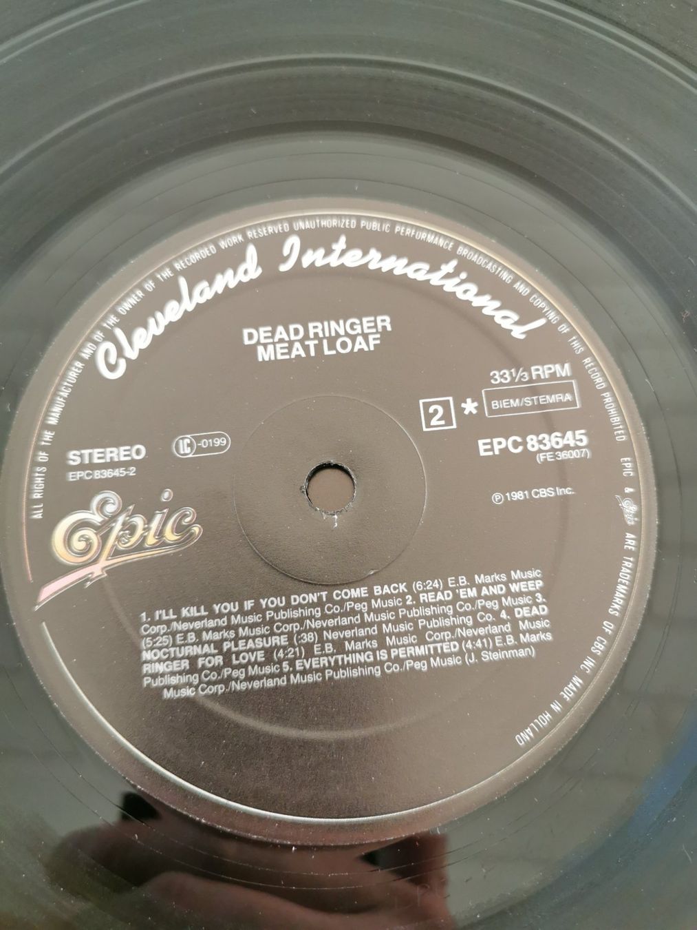 Dischi in vinile: Meat Loaf - Dead Ringer - Schallplatte – Usato da St.Gallen venduto da Tamal0204 4