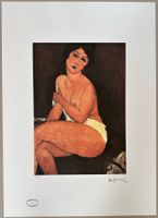 Amedeo Modigliani: Nude sitting on a Divan 92/250