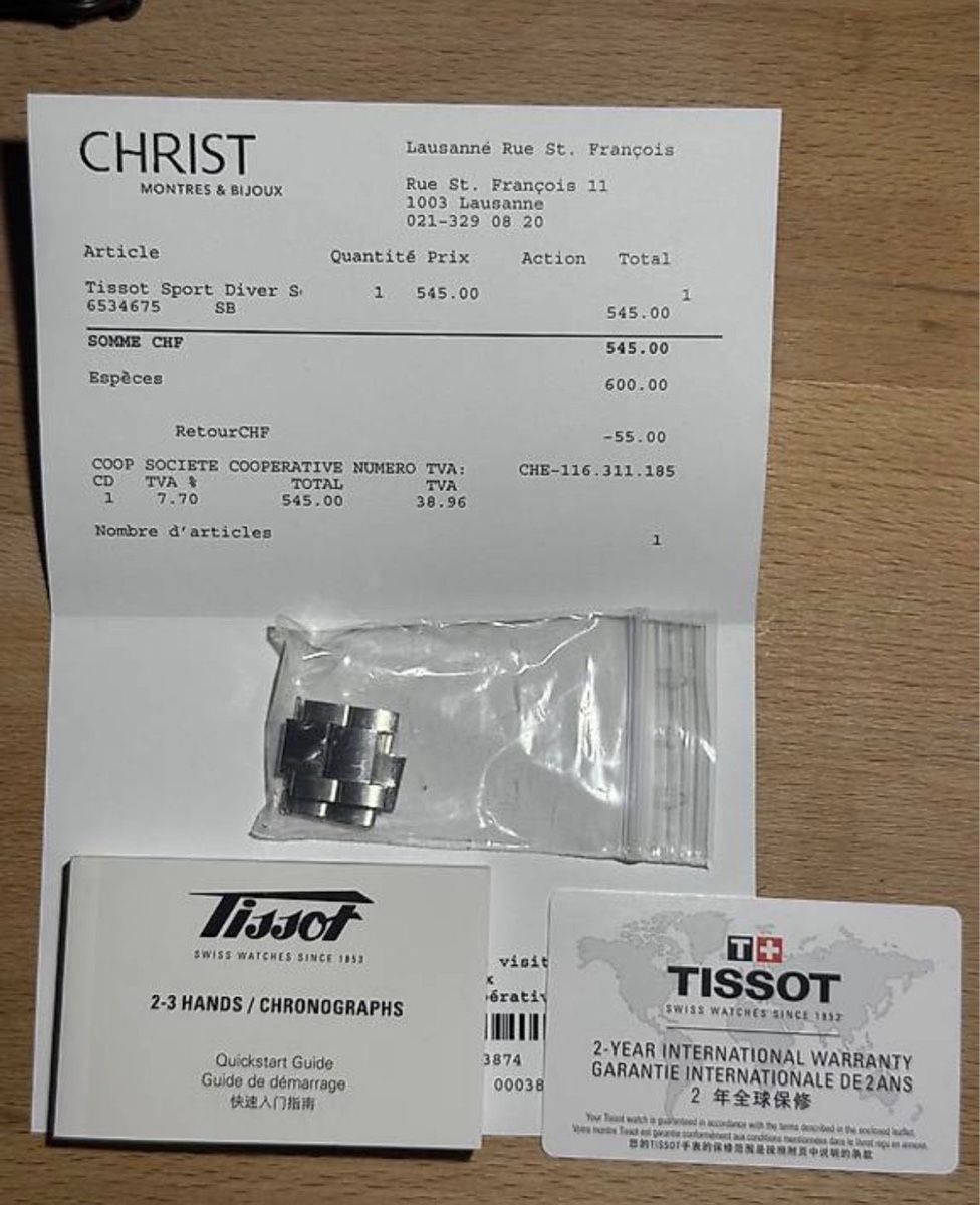 Tissot Orologi: Tissot Seastar 1000 Chronograph, comme neuve! – Usato da Chexbres venduto da rochecolombe 3