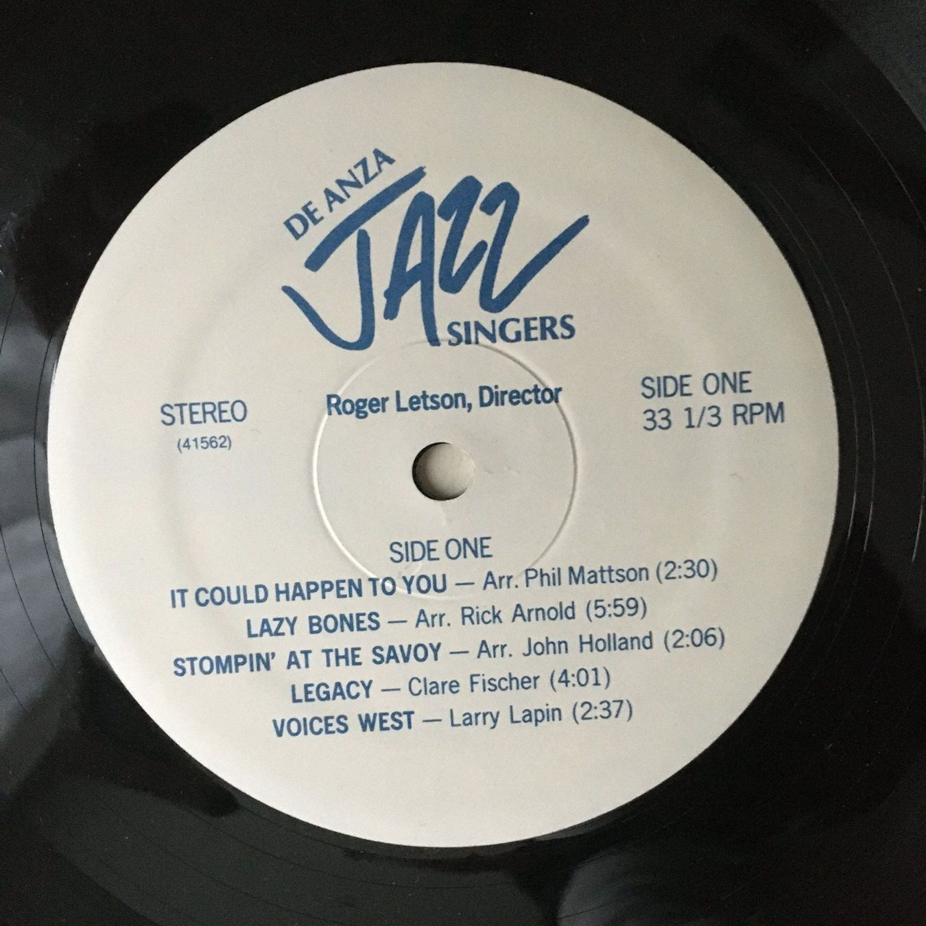 Dischi in vinile: DE ANZA JAZZ SINGERS LP VINYL – Usato da Subingen venduto da ArtBead 2