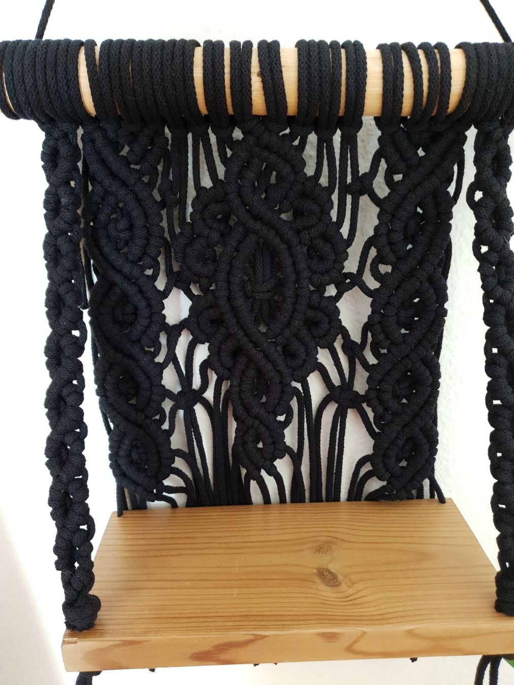 Toutes les décorations: Makramee Wandregal Fach Boho Stil schwarc – Neuf (Voir description) à Gelterkinden par Macrameed 2