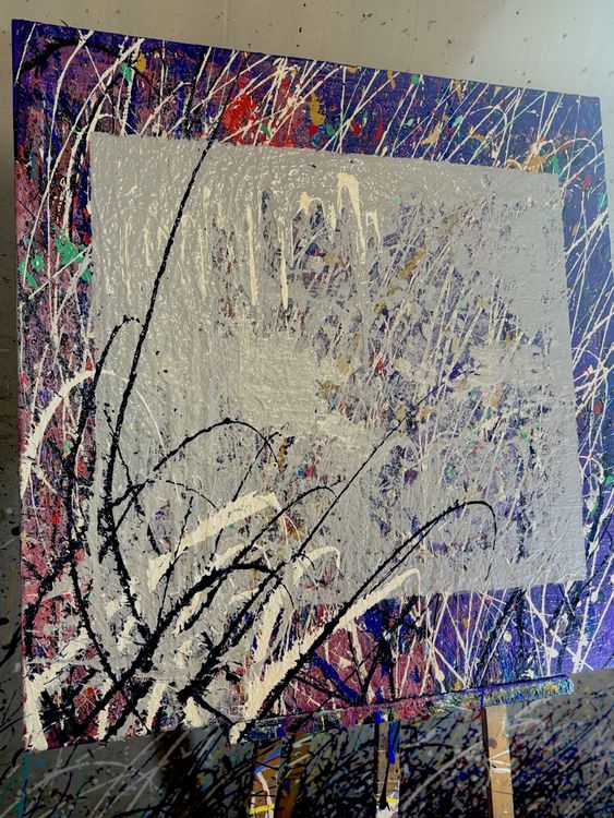 Art by Koller Werk No 1 Grey over Energy Das erste We (Neu (gemäss