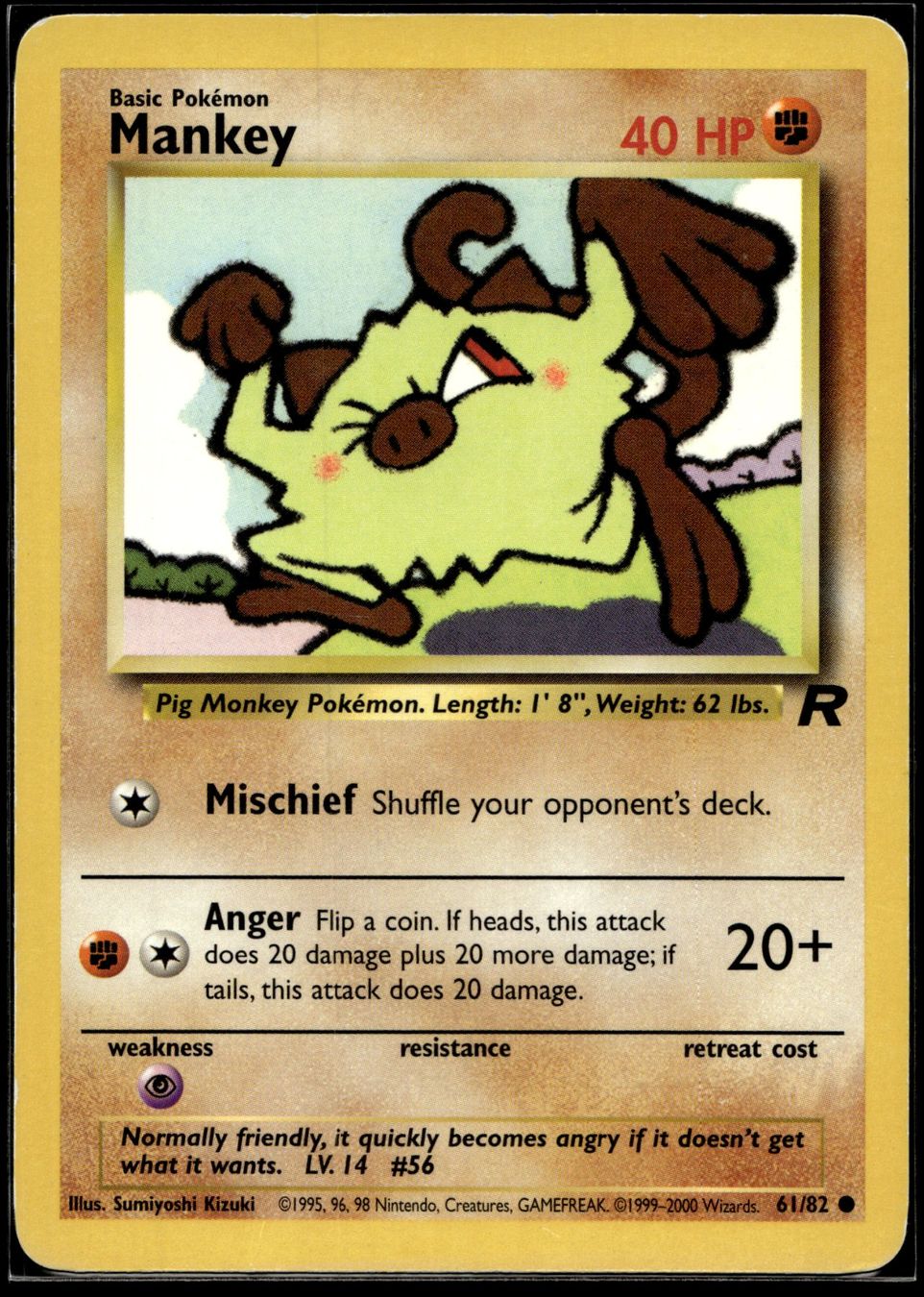 Pokémon Carte collezionabili: Mankey (TR EN 61/82) – Usato da Affoltern am Albis venduto da Chiesa_5