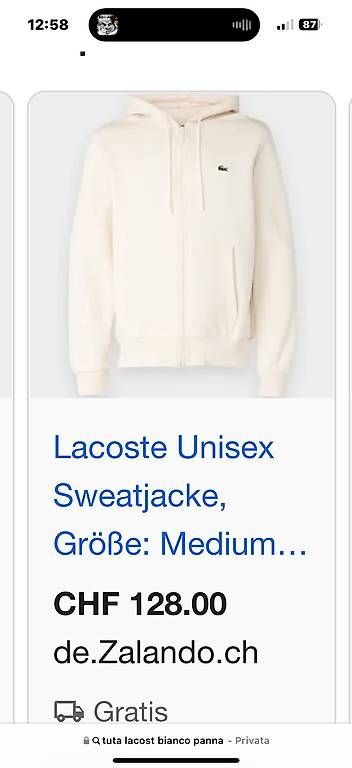 Pantaloni: TUTA SOPRA E SOTTO LACOSTE – Usato da Carabbia venduto da fab_6y2g 2