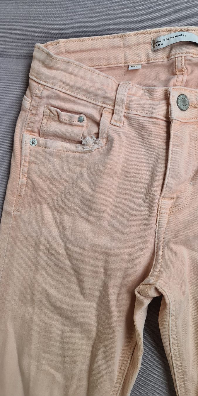 Zara Jeans: jeans Slim couleur saumon taille 34 – Gebraucht aus Genève von Saleena 6