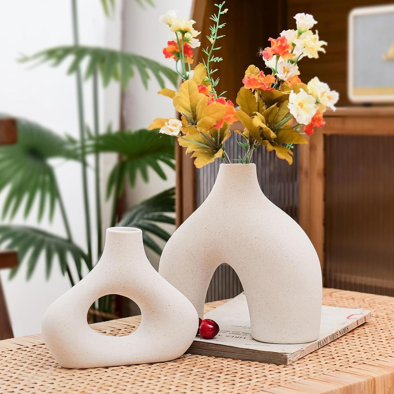 Vase & Récipients: Beige Keramikvase 2er-Set – Neuf avec emballage d'origine à Nuglar par SaleRitter 4