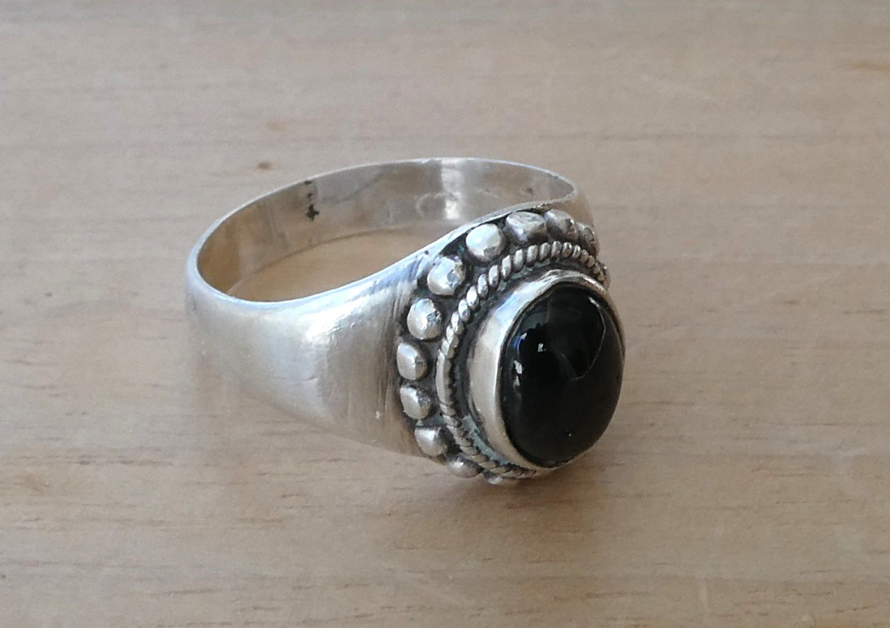 Onyx Ringe: Silberring mit Onix – Gebraucht aus Beromünster von legolas_mt-gd 1