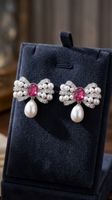 Boucles d’oreilles Riviera Rubis