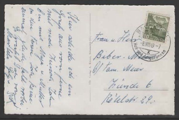 Cartoline postali: Ragaz Taminaschlucht   1949  (M – Usato da Ruggell venduto da Masescha 1