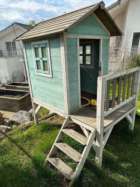 Kinder Holz Spielhaus Kaufen auf Ricardo