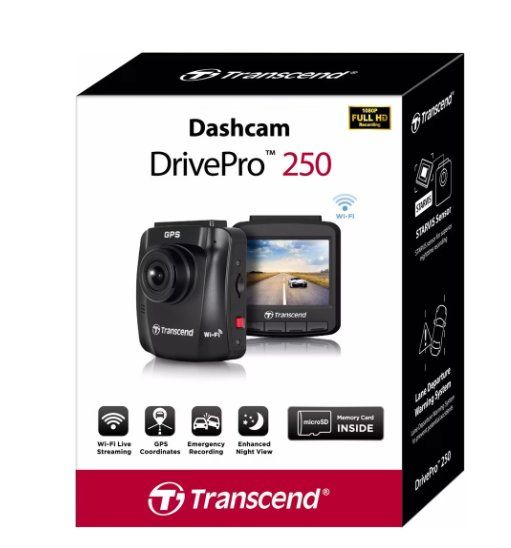 Videocamere: Transcend DrivePro 250 inkl. 32GB microSDHC TLC – Nuovo e nell'imballaggio originale da Uster venduto da BlueArmor 4