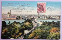 Mannheim - Der Rhein mit Ludwigshafen