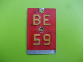 Velonummer / Fahrradnummer BE 59