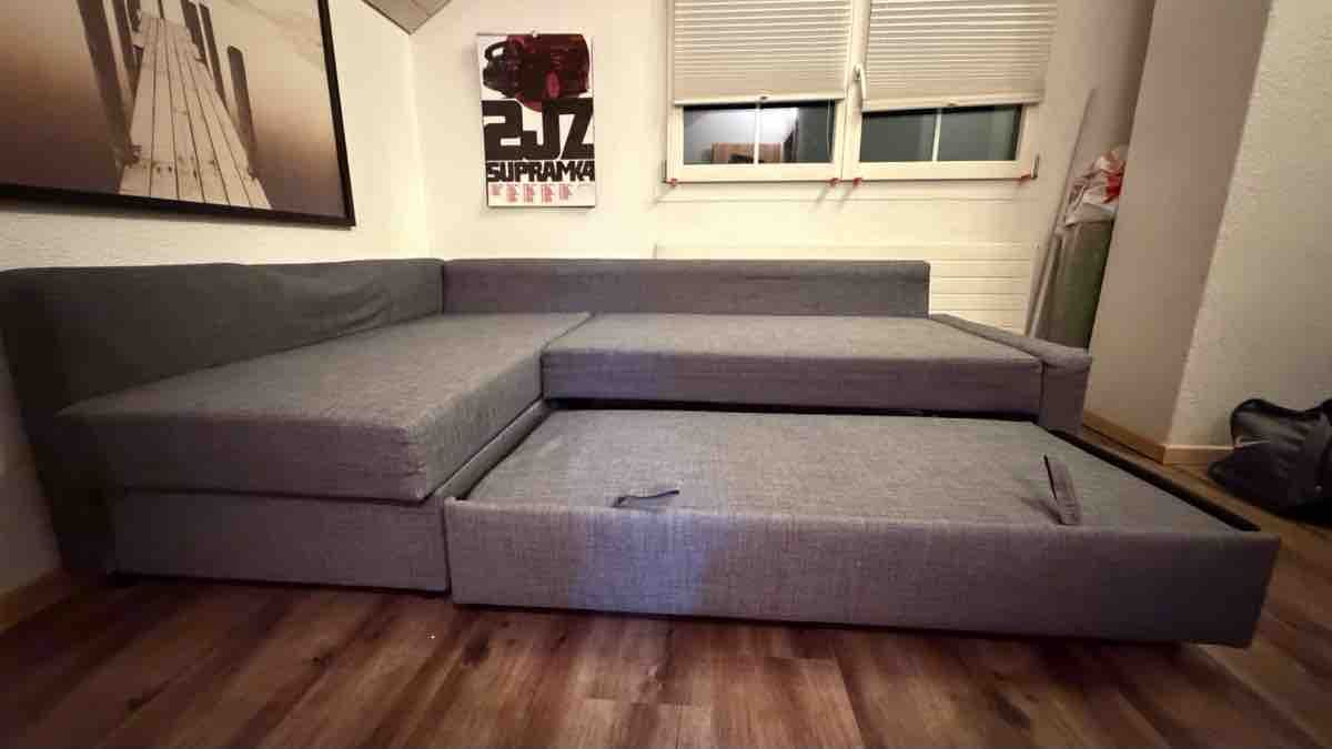 Ikea Sofas: Bettsofa in Grau mit Schlaffunktion – D'occasion à Schmidrüti par Prismagepard69 2