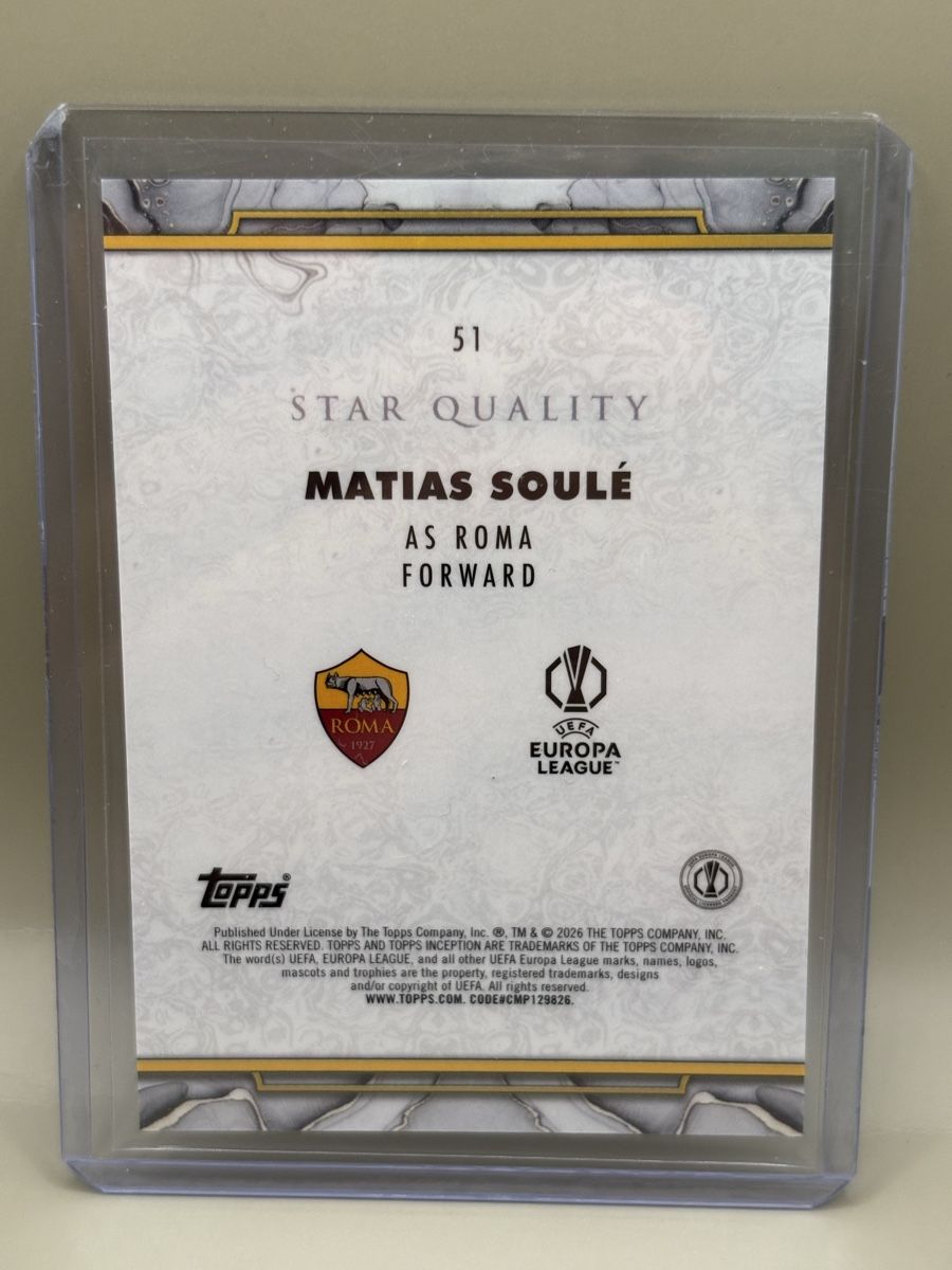 Topps Sammelbilder & Trading cards: Topps Inception - Matias Soule  – Neu (gemäss Beschreibung) aus Oberbuchsiten von Bananefrappe93 1