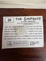 Panini The Simpsons Sticker Set 1991