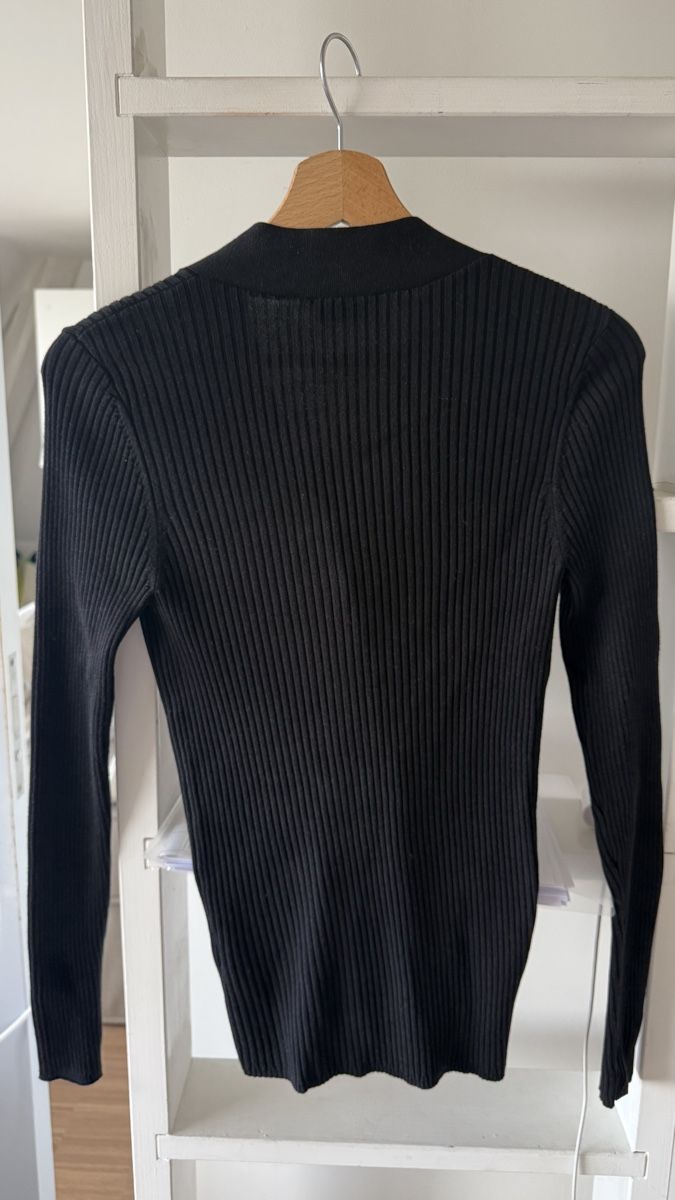 Sandro Giacche: Sandro Black Knit Cardigan - Size 2 - Great Condition – Nuovo (secondo la descrizione) da zug venduto da Inaar 2