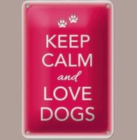 🔥 LOVE DOGS Hunde Blechschild 🎀 20x30cm OVP 🔥