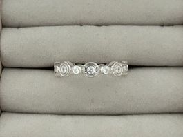 Original Thomas Sabo Ring Kreise mit weissen Steinen Silber