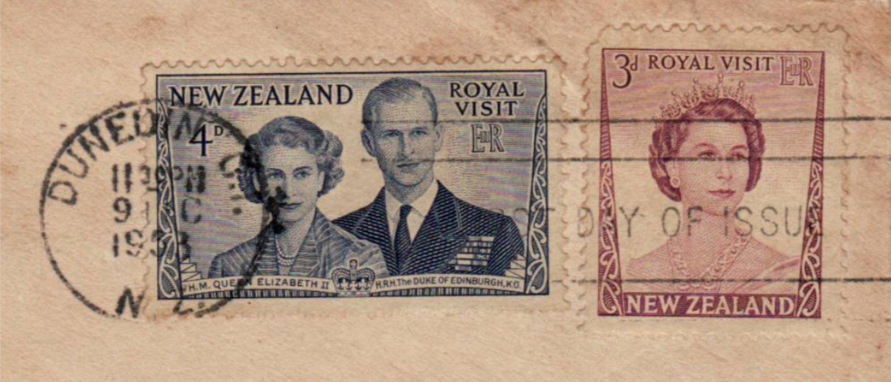 Tutti i francobolli: 076 NZ GB, ROYAL VISIT 1953 DEC FDC – Usato da Bern venduto da markenbak 1