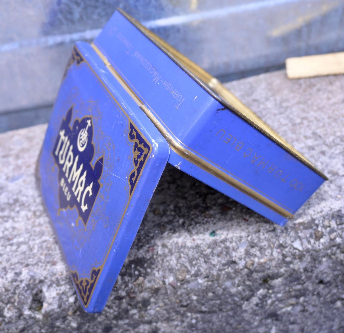 Dosen: Vintage BLECHDOSE Turmac BLEU blau – Gebraucht aus Pfaffhausen von mono_rec 9